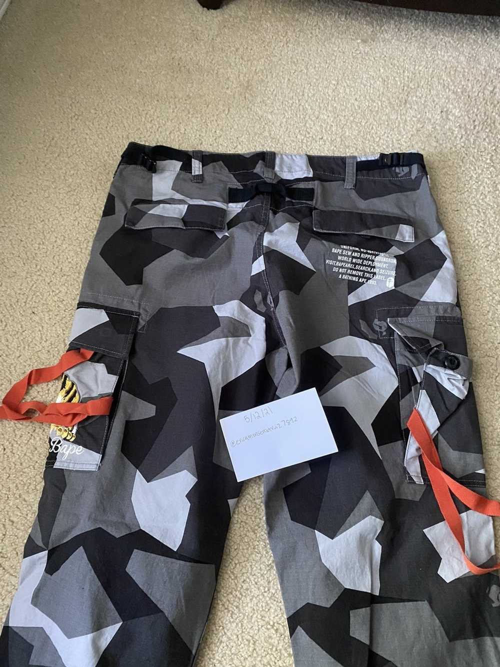 Bape Bape camo pants w/ tiger - image 3