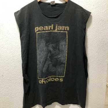 Vintage Pearl Jam 1992 Single Stitch T-shirt Choices, Crayons Over Gns XL