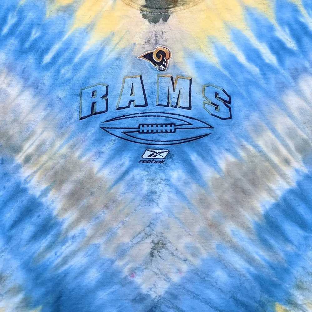 Custom × NFL × Reebok Reebok LA Rams tie-dye t-sh… - image 3