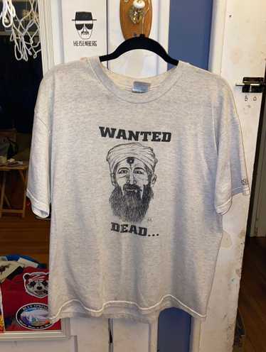 Vintage Osama Bin Laden wanted dead shirt