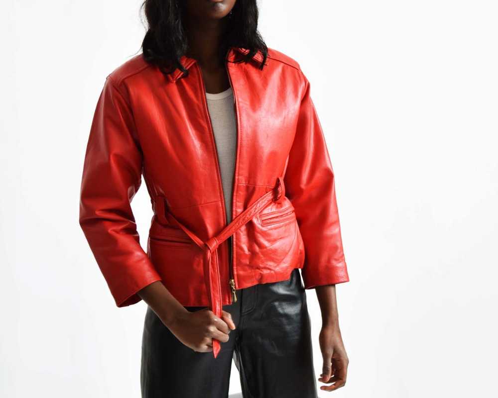 Vintage Red Leather Jacket - image 5
