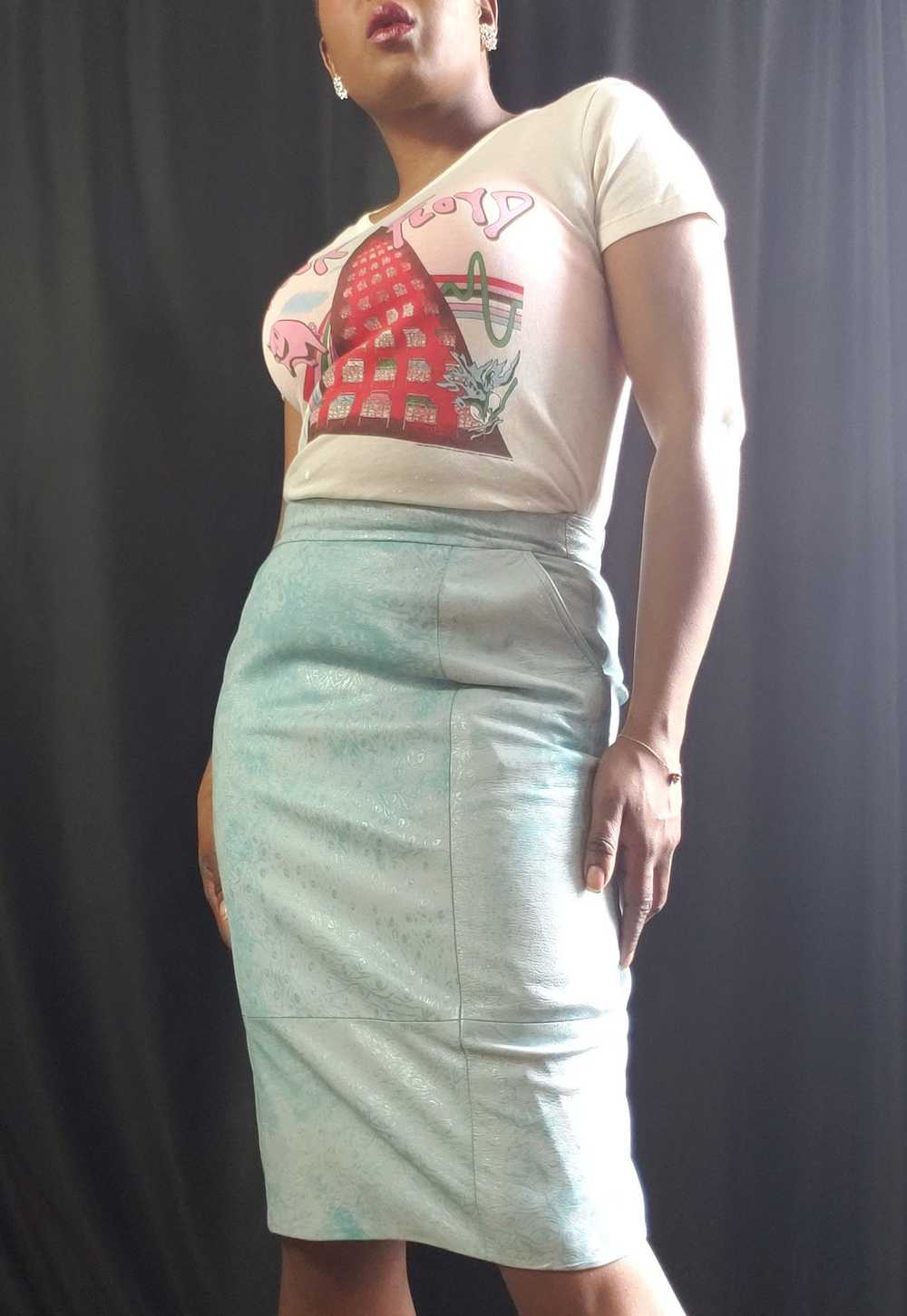 Lillie Rubin Leather Pencil Skirt Size 12 - image 7