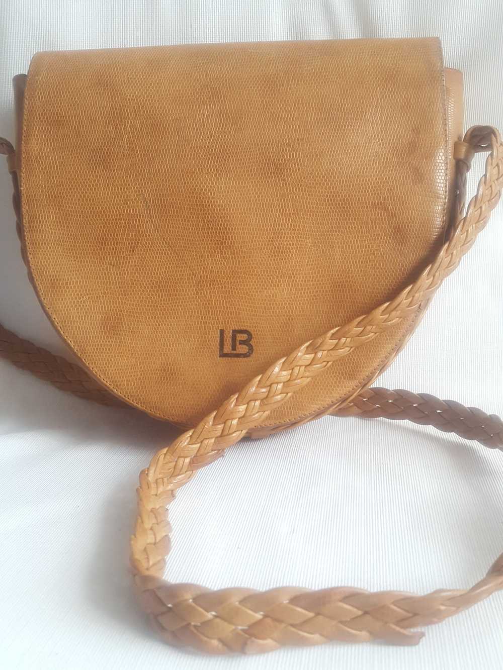 Laura Biagiotti Vintage Leather Saddle Bag - image 10
