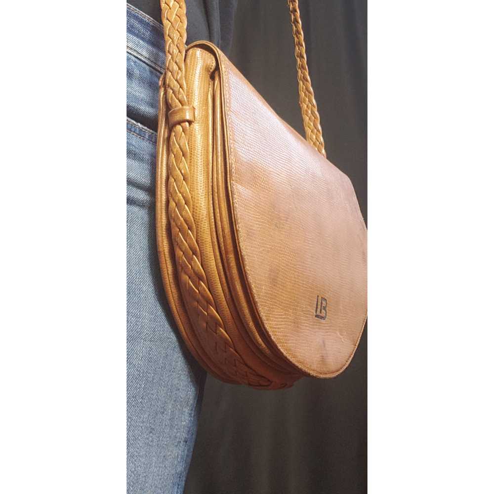 Laura Biagiotti Vintage Leather Saddle Bag - image 3