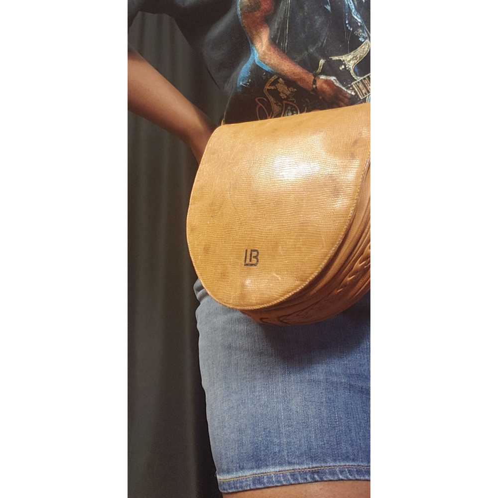Laura Biagiotti Vintage Leather Saddle Bag - image 6