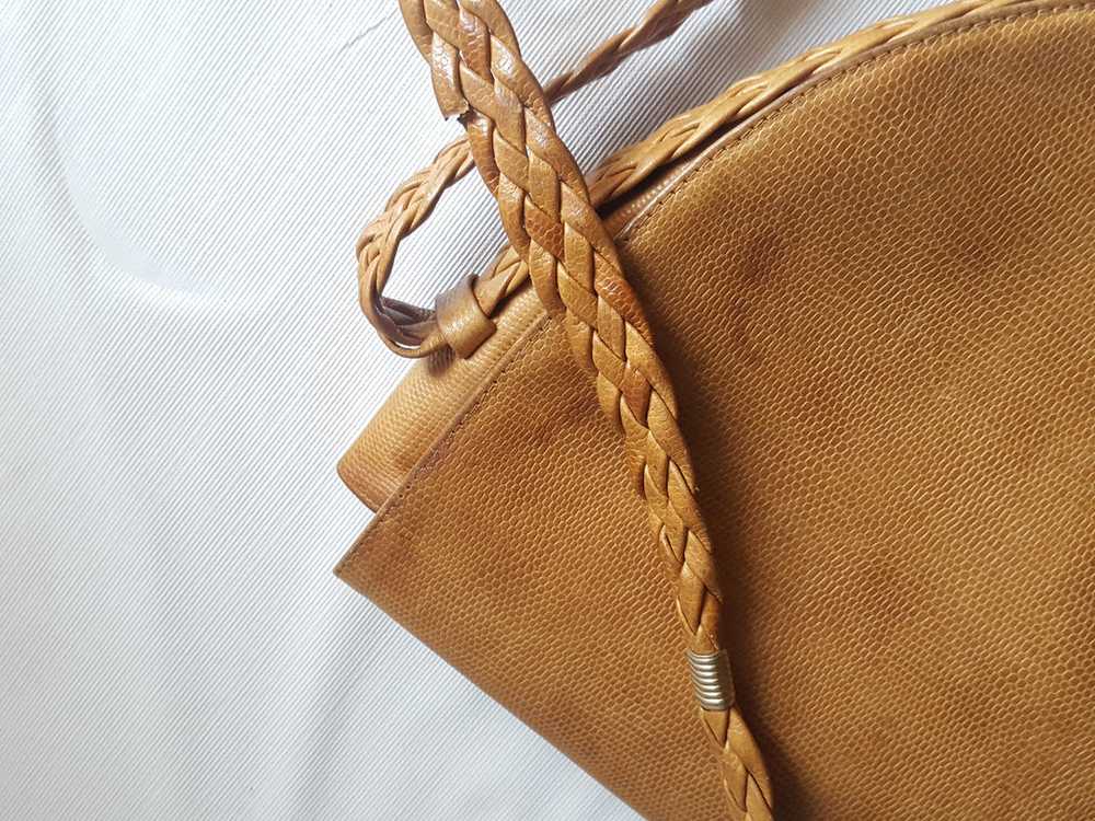 Laura Biagiotti Vintage Leather Saddle Bag - image 8
