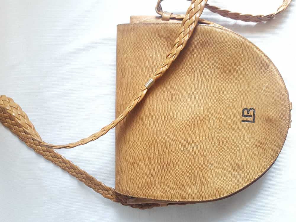 Laura Biagiotti Vintage Leather Saddle Bag - image 9
