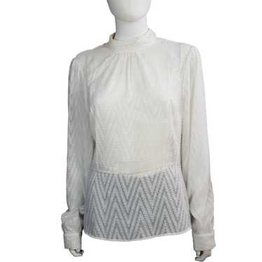 Karen Millen Jacquard Blouse size 12 - image 1