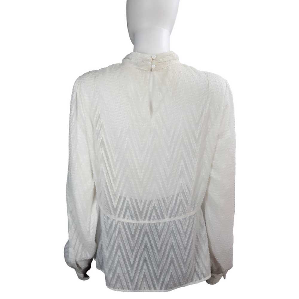 Karen Millen Jacquard Blouse size 12 - image 5