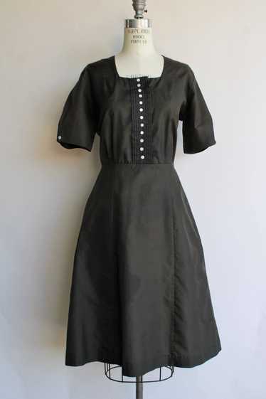 Vintage 1940s Uniform Dress in a Shirtwaist Style