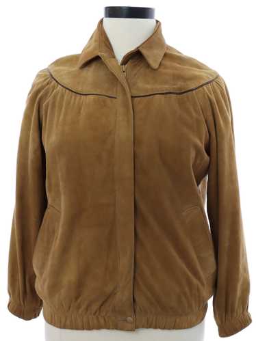 1980's Cotedazur Womens Suede Leather Jacket - image 1