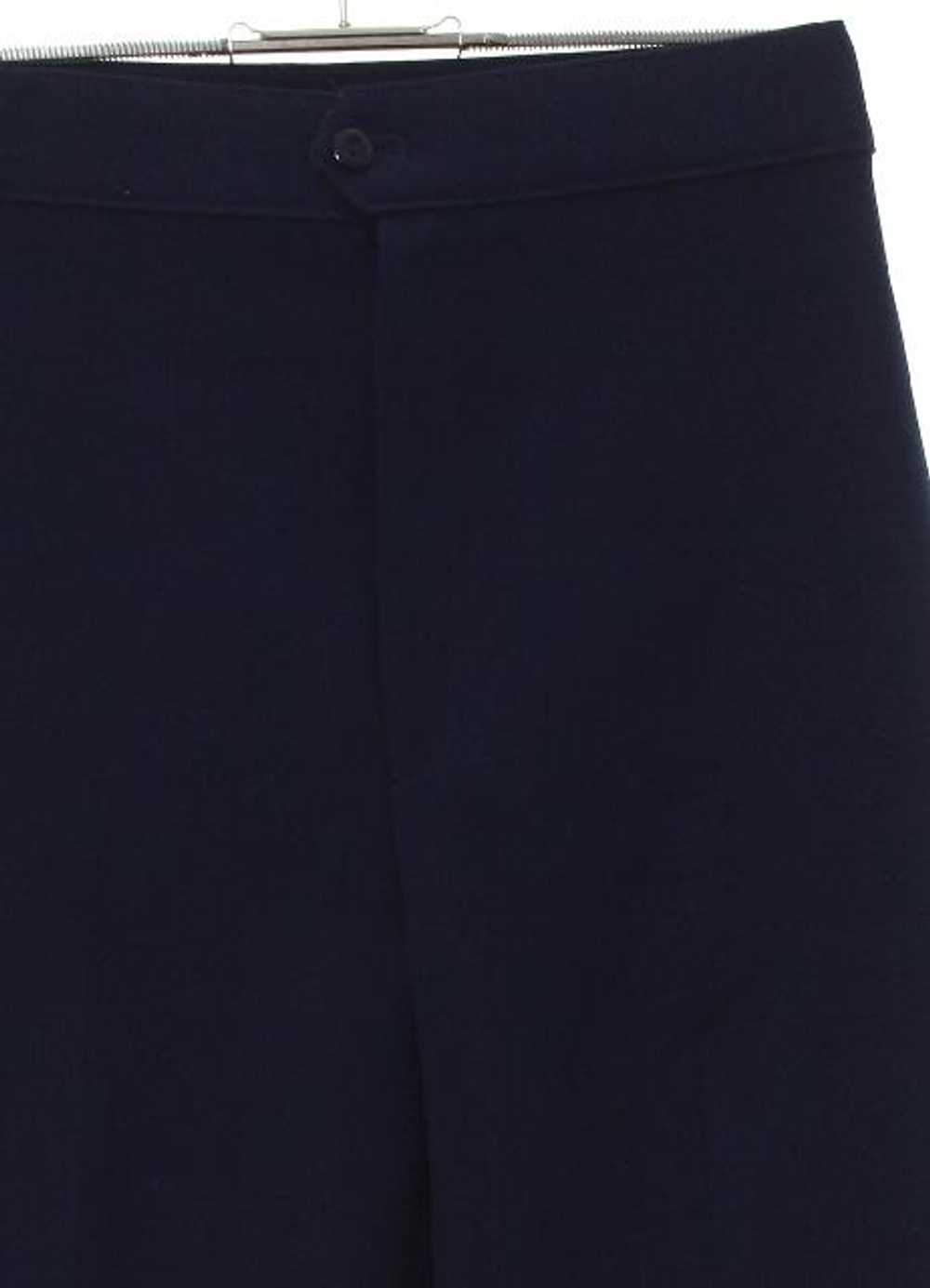 1980's Womens Dark Blue Knit Pants - image 2
