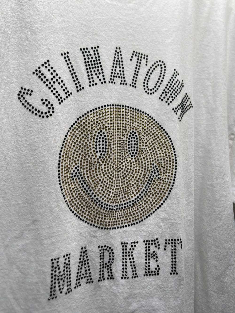 Market White smiley face Chinatown Market xxl Tsh… - image 3