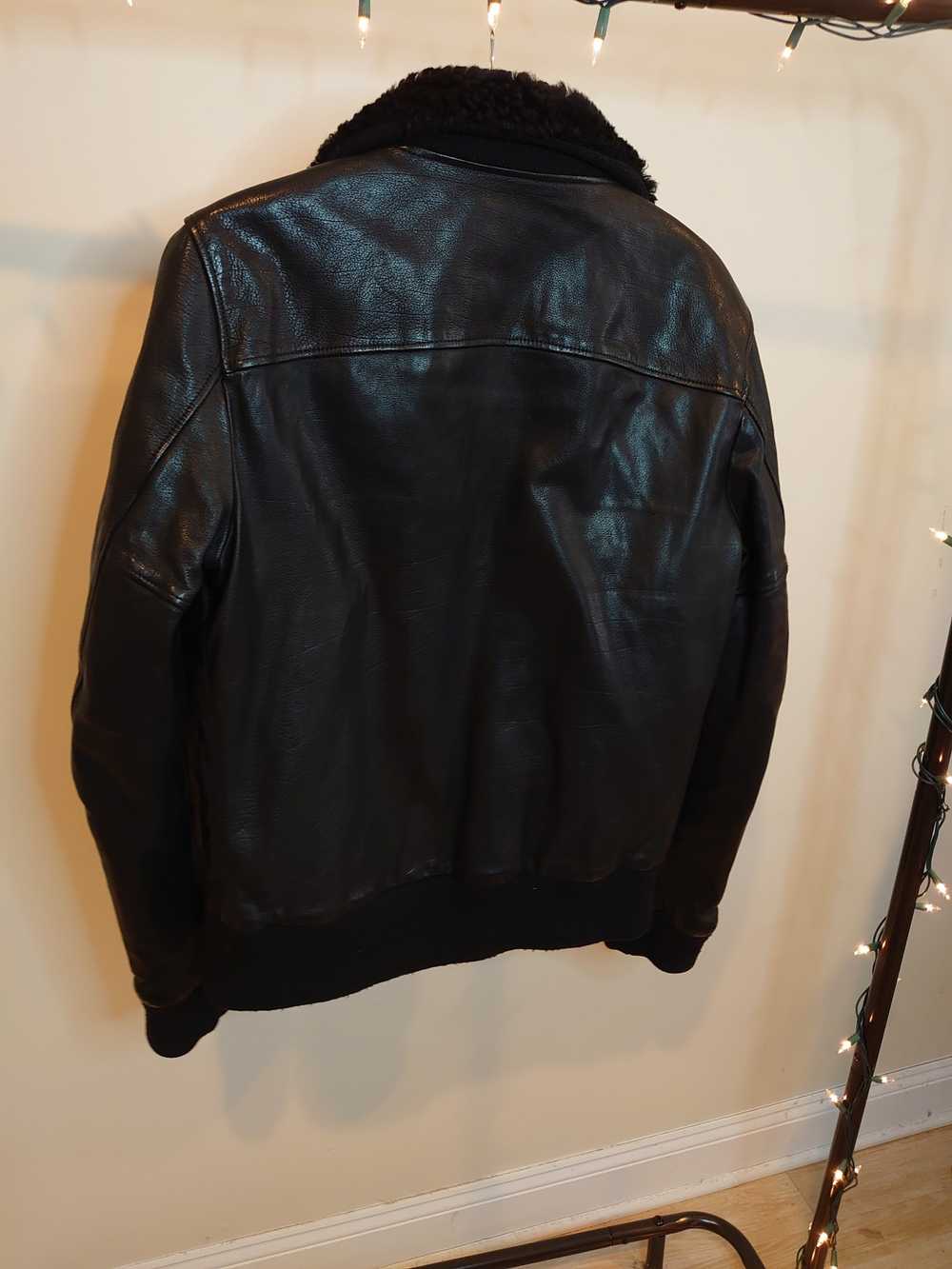 Dolce & Gabbana Black Buffalo Leather Jacket w/ W… - image 2