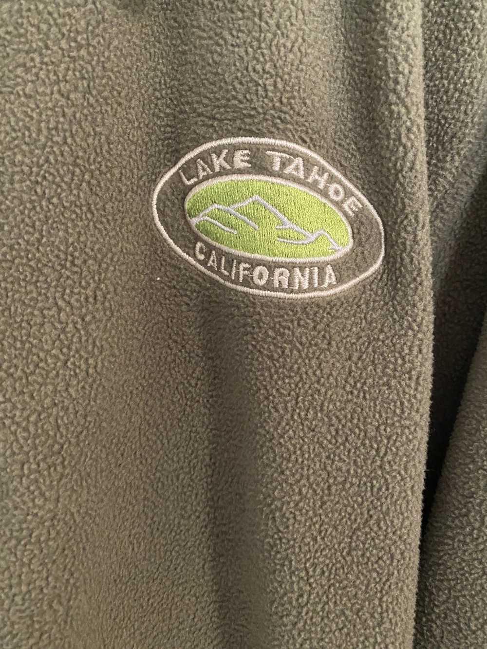 Vintage Green Vintage Lake Tahoe CA Fleece Zip Up - image 2