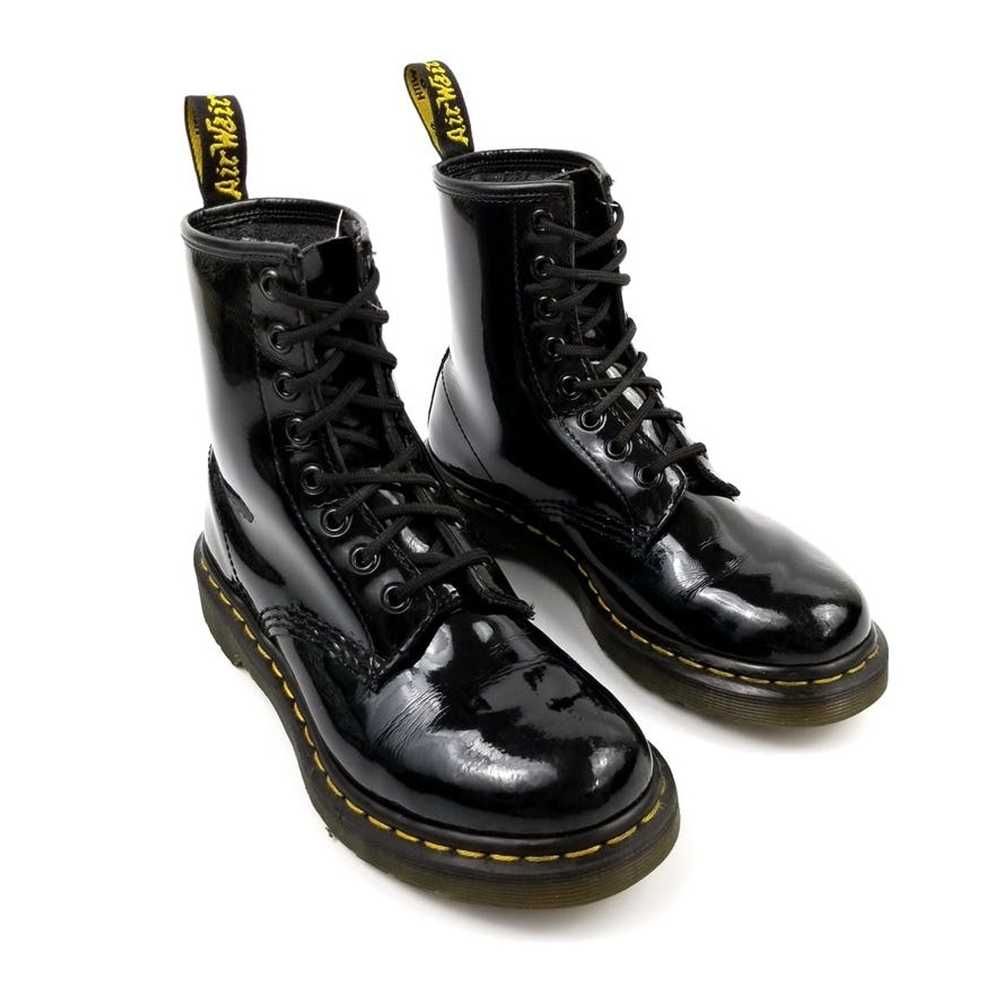 Dr. Martens Dr. Martens Black Patent Leather Lace… - image 2