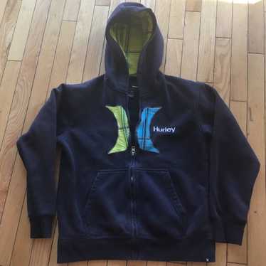 Hurley Hurley Full Zip Hooded Sweatshirt Large Nav