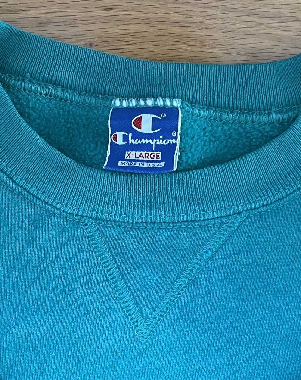 Champion Vintage 🔥 Champion Crewneck Aqua XL Fit… - image 10