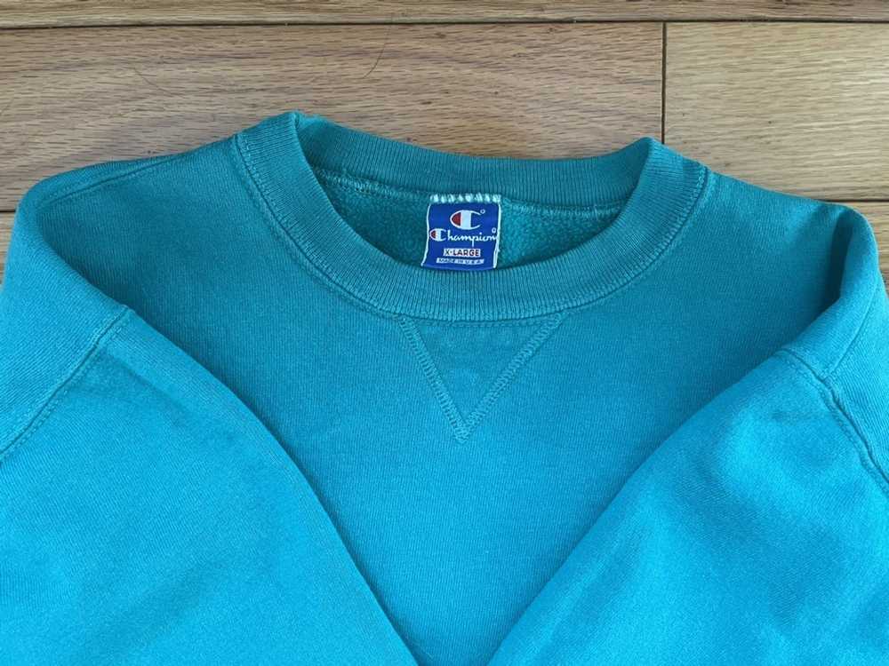 Champion Vintage 🔥 Champion Crewneck Aqua XL Fit… - image 7