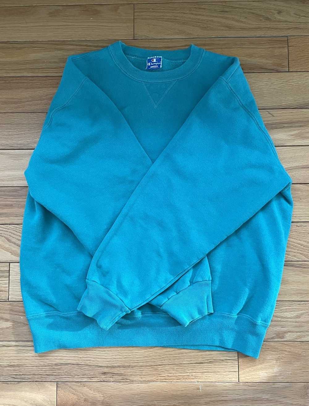 Champion Vintage 🔥 Champion Crewneck Aqua XL Fit… - image 8