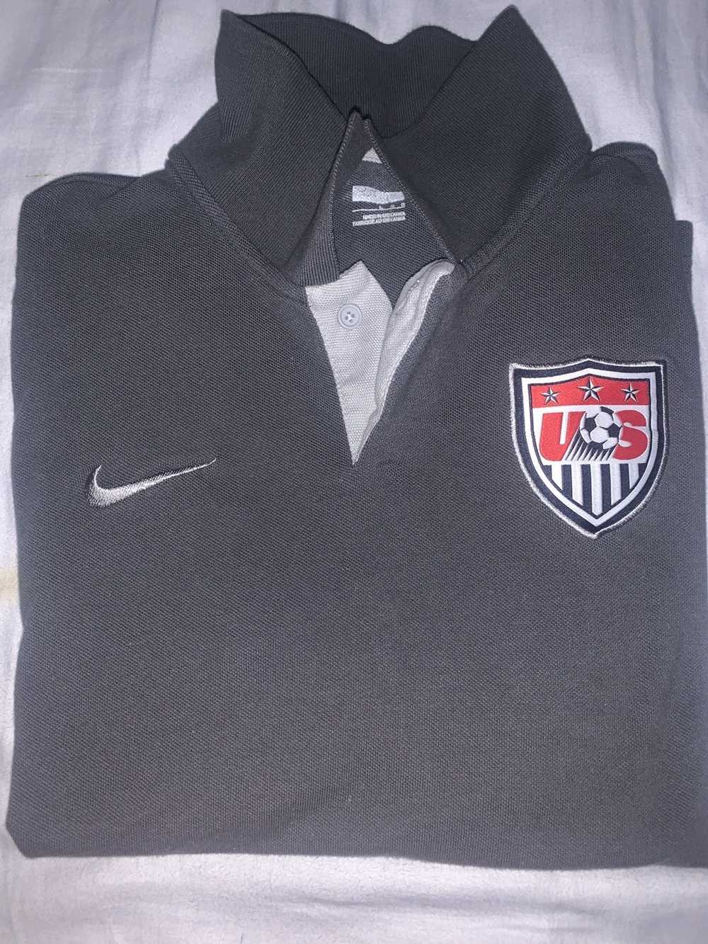 Nike Vintage 90’s Nike USA Soccer Long Sleeve Polo - image 3