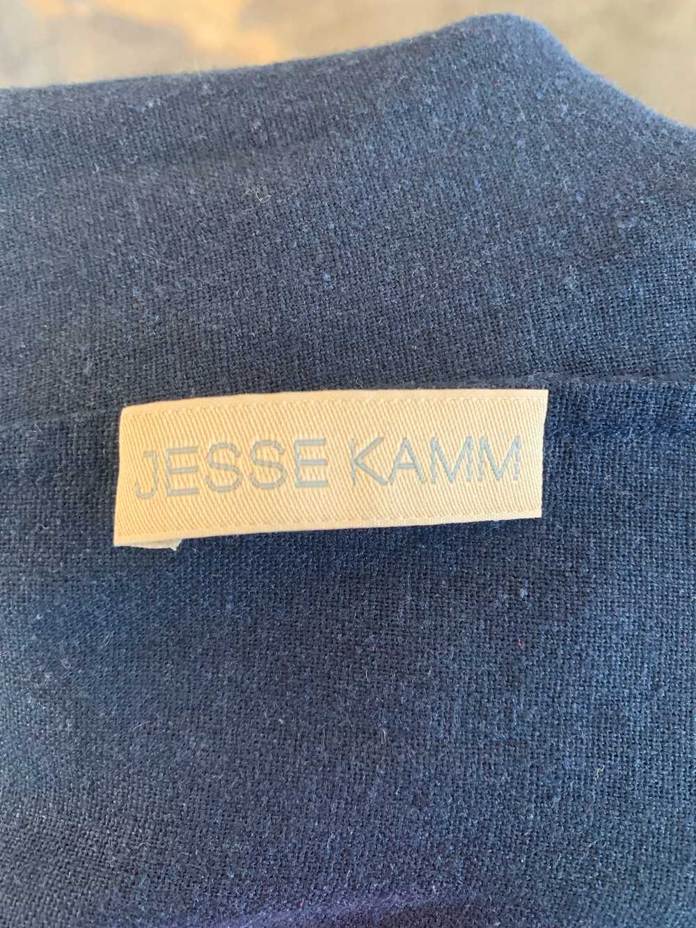 Jesse Kamm Raw Silk Sleeveless Jumpsuit - image 3