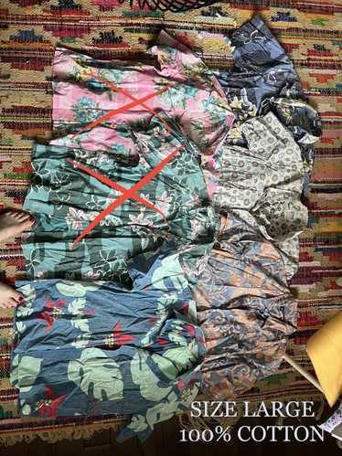 Reyn Spooner Lot of 10 LARGE 100% Cotton Reyn Spoo