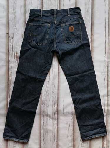 vintage USA made CARHARTT double knee 32x36 black DUCK work pants