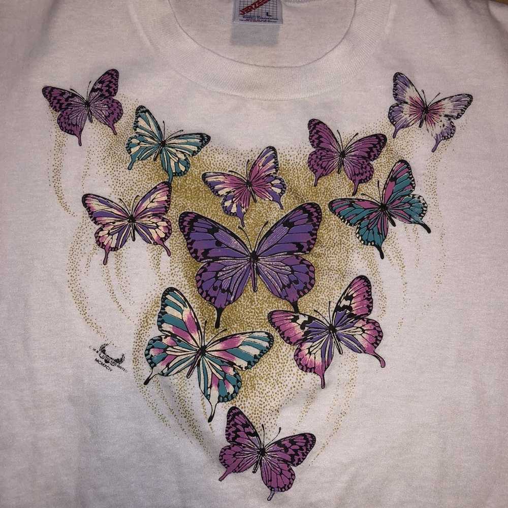 Free Nature × Vintage Vintage Nature Butterfly Tee - image 5