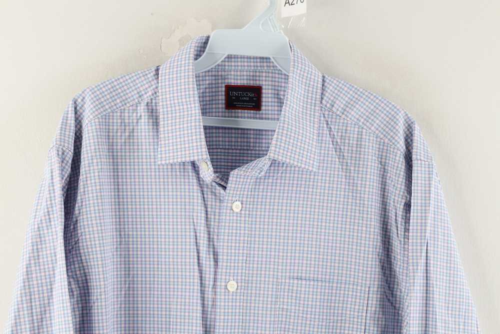 UNTUCKit × Vintage Untuckit Gingham Checkered Lon… - image 2