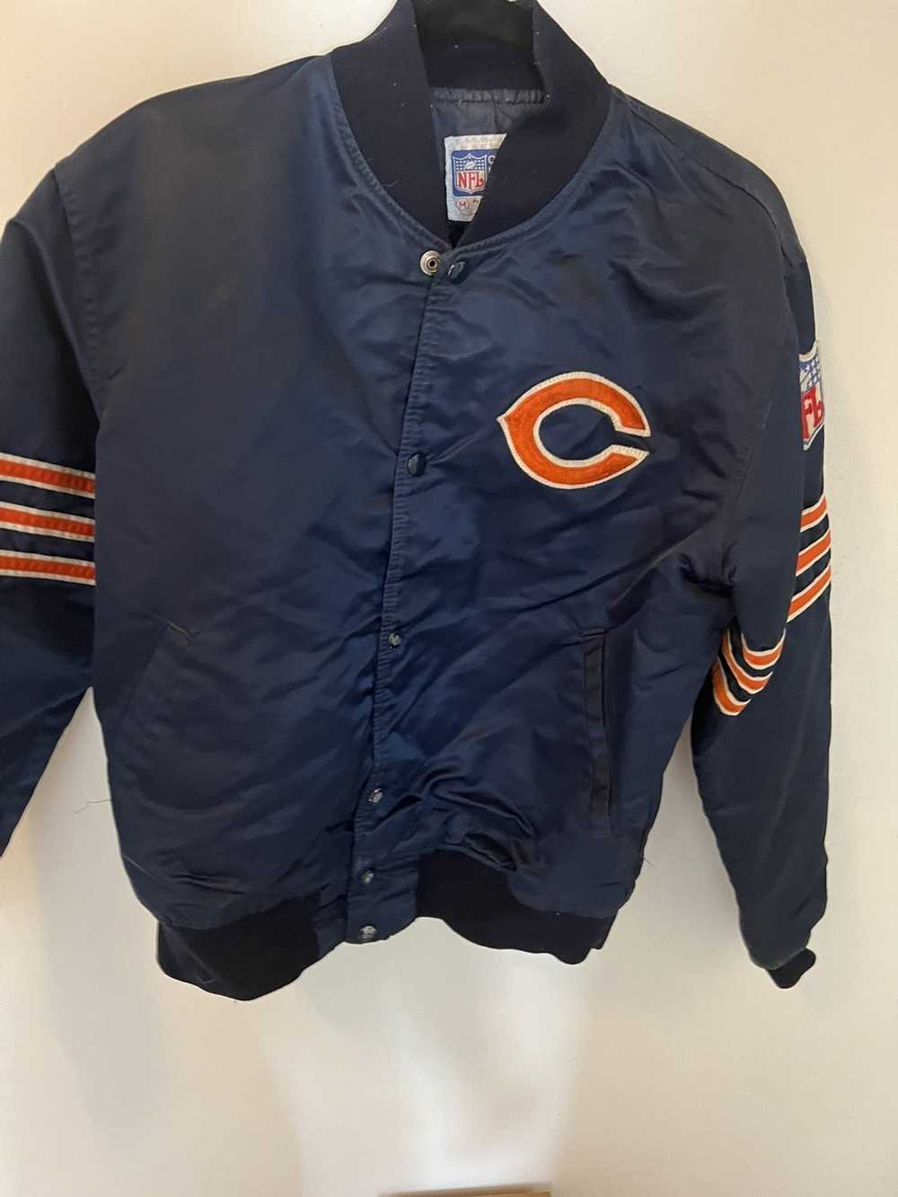 CHICAGO BEARS VINTAGE 80s STARTER SATIN NFL FOOTBALL JACKET ADULT LARGE