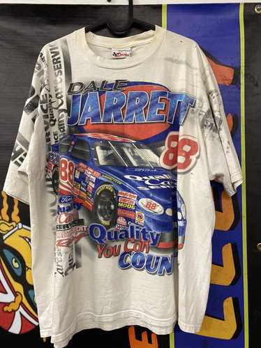 Vintage 90s Nascar Dale Jarrett #18 All over Print AOP USA Sz XL 2024 New!