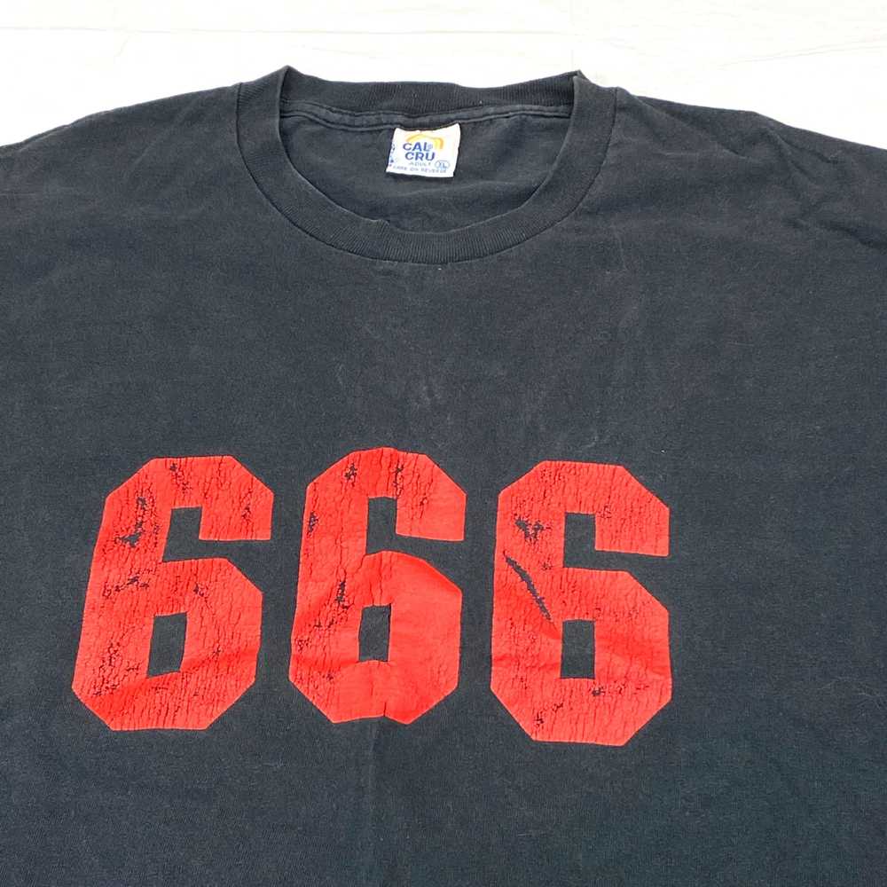 1990s Archaic Smile 666 Beelzebub long sleeve t-s… - image 4