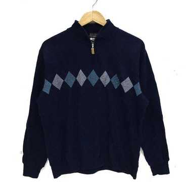 Kansai Yamamoto Cobalt Blue Knit Sweater with Black Panther Appliqué, –  Pechuga Vintage