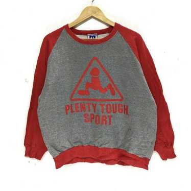 90s アメリカ製 PLENTY TOUGH SPORTS ロゴ プリント スウェット