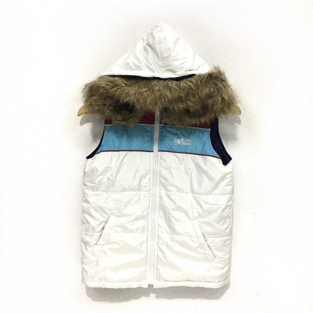 Vintage FIORUCCI PARIS Ski Puffer Jacket Hoodie W… - image 1