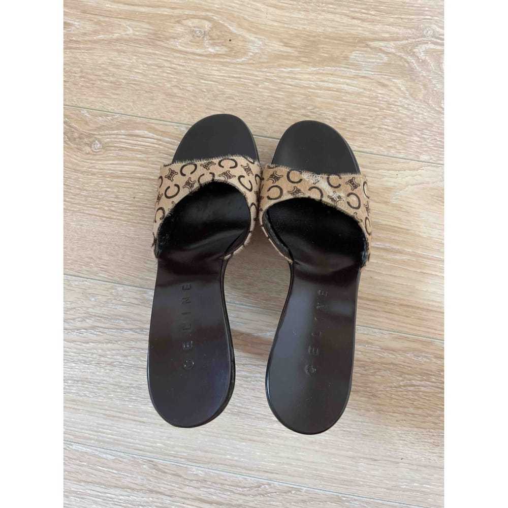 Celine Faux fur sandals - image 2