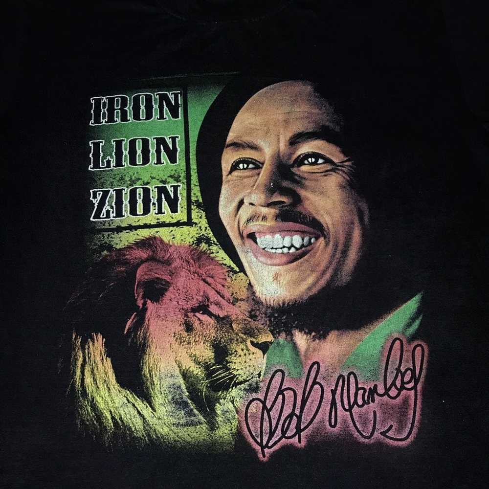 Bob Marley Vintage BOB MARLEY IRON LION ZION 90s Gem