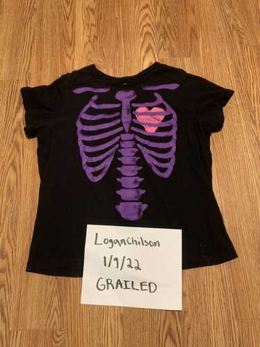 Vintage Purple Skeleton t shirt