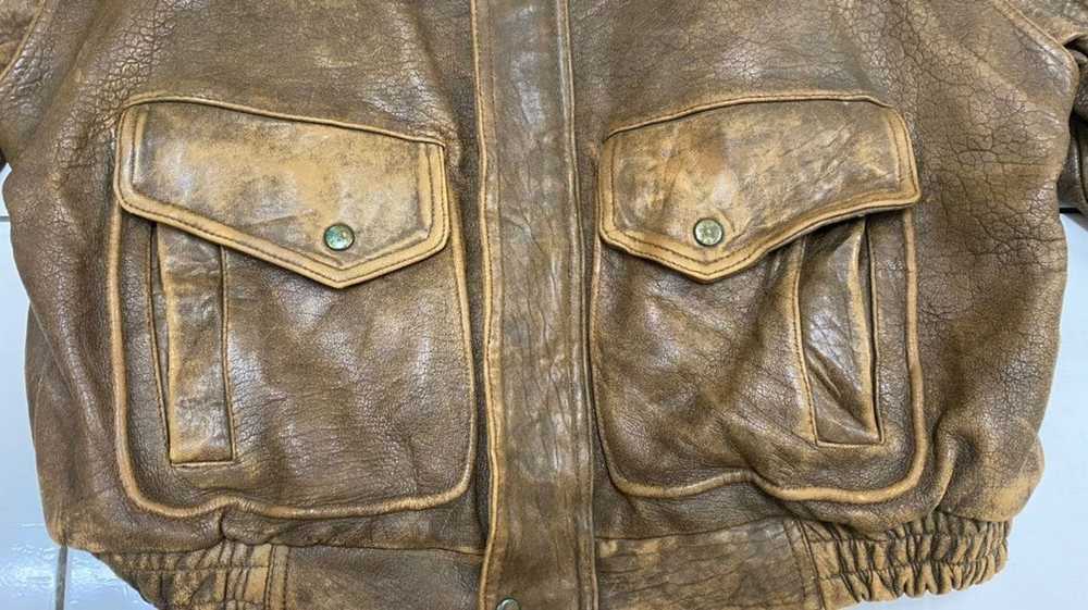 Leather Jacket × Military × Vintage Vintage Type … - image 3