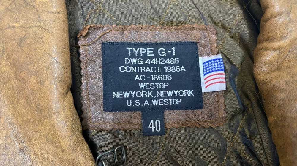 Leather Jacket × Military × Vintage Vintage Type … - image 5