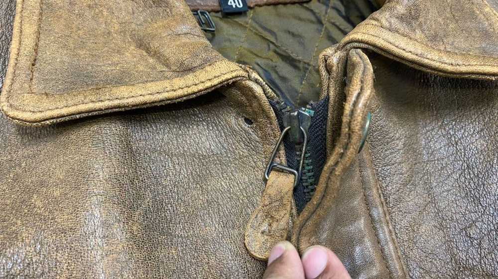 Leather Jacket × Military × Vintage Vintage Type … - image 8
