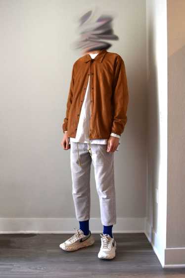 Japanese Brand × Vintage Faux Brown Suede Vintage 