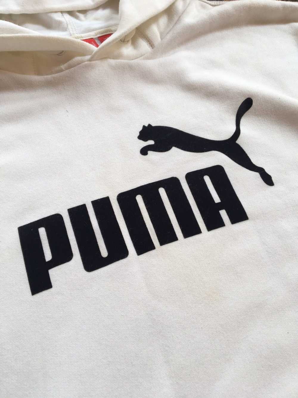 Puma × Vintage Puma Big Logo White Hoodie - image 6