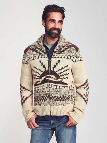 Faherty Sun and Wave Cowichan Cardigan Sweater Ful