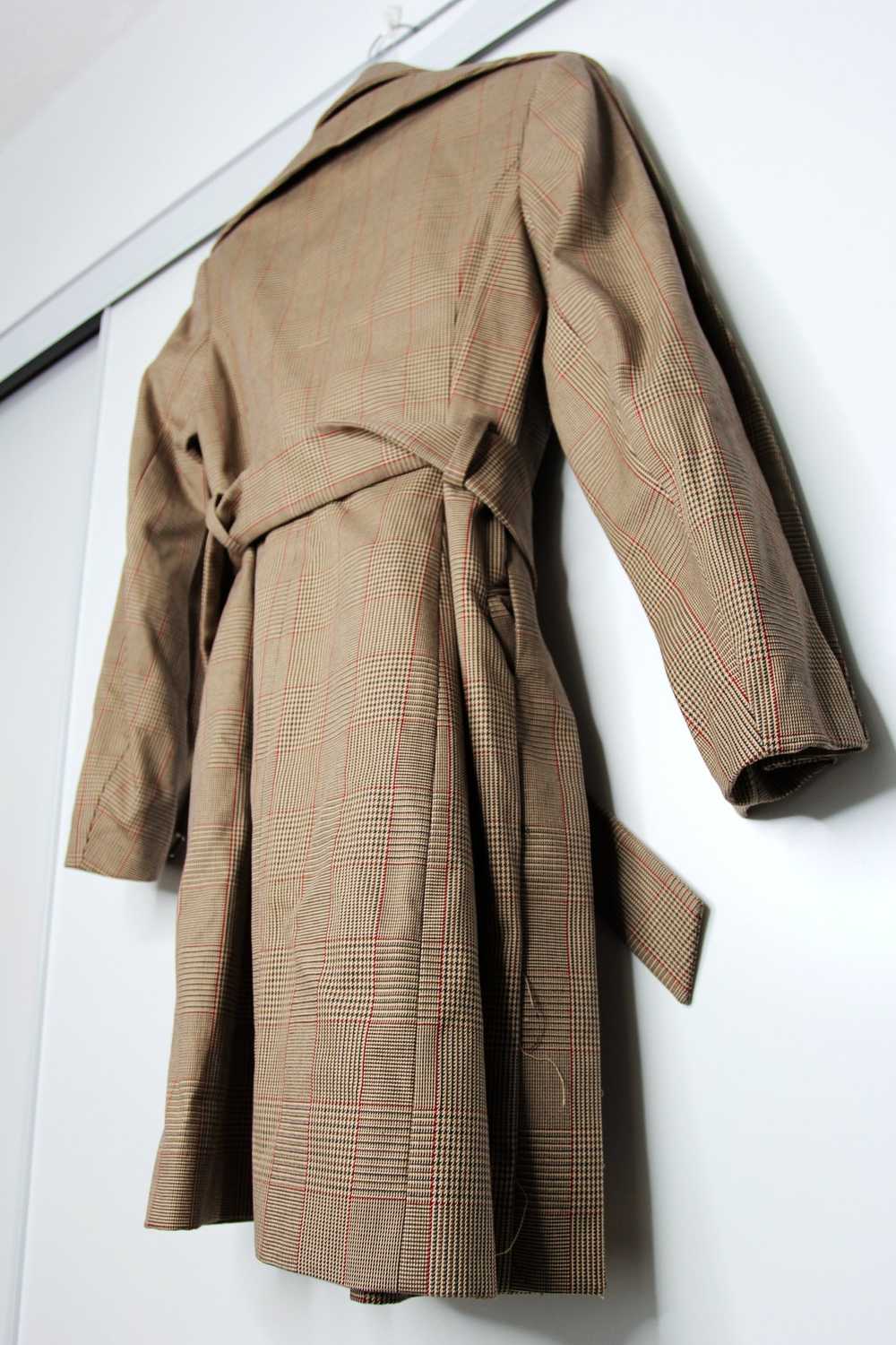 Y/Project SS19 Y/PROJECT PLAID PRINT TRENCH COAT L - image 11