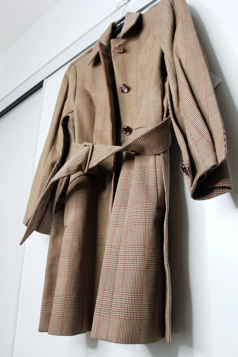 Y/Project SS19 Y/PROJECT PLAID PRINT TRENCH COAT L - image 8