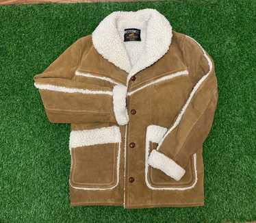 Sears 50s Sears Western Wear Suede Fleece Lined J… - image 1