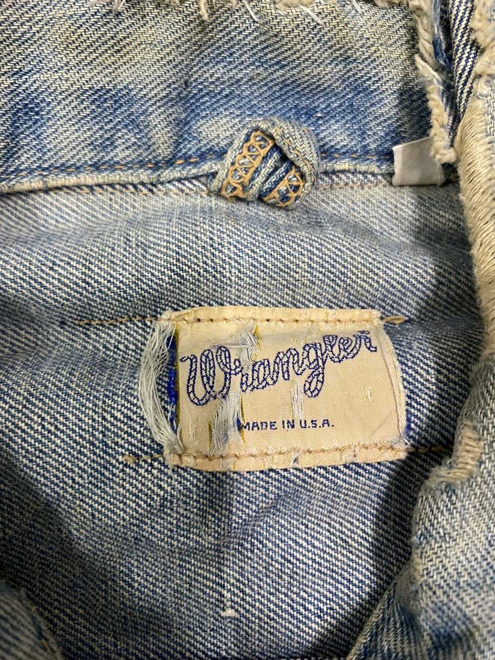 Distressed Denim × Made In Usa × Wrangler Vintage… - image 6