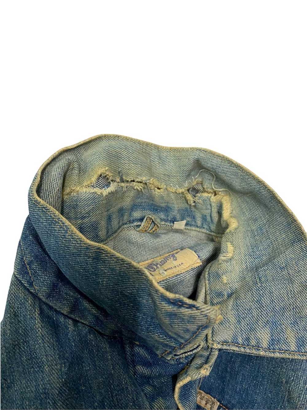 Distressed Denim × Made In Usa × Wrangler Vintage… - image 8